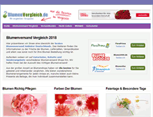 Tablet Screenshot of blumenvergleich.de